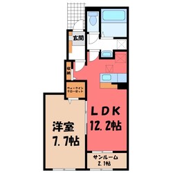 チェリーST Bの物件間取画像